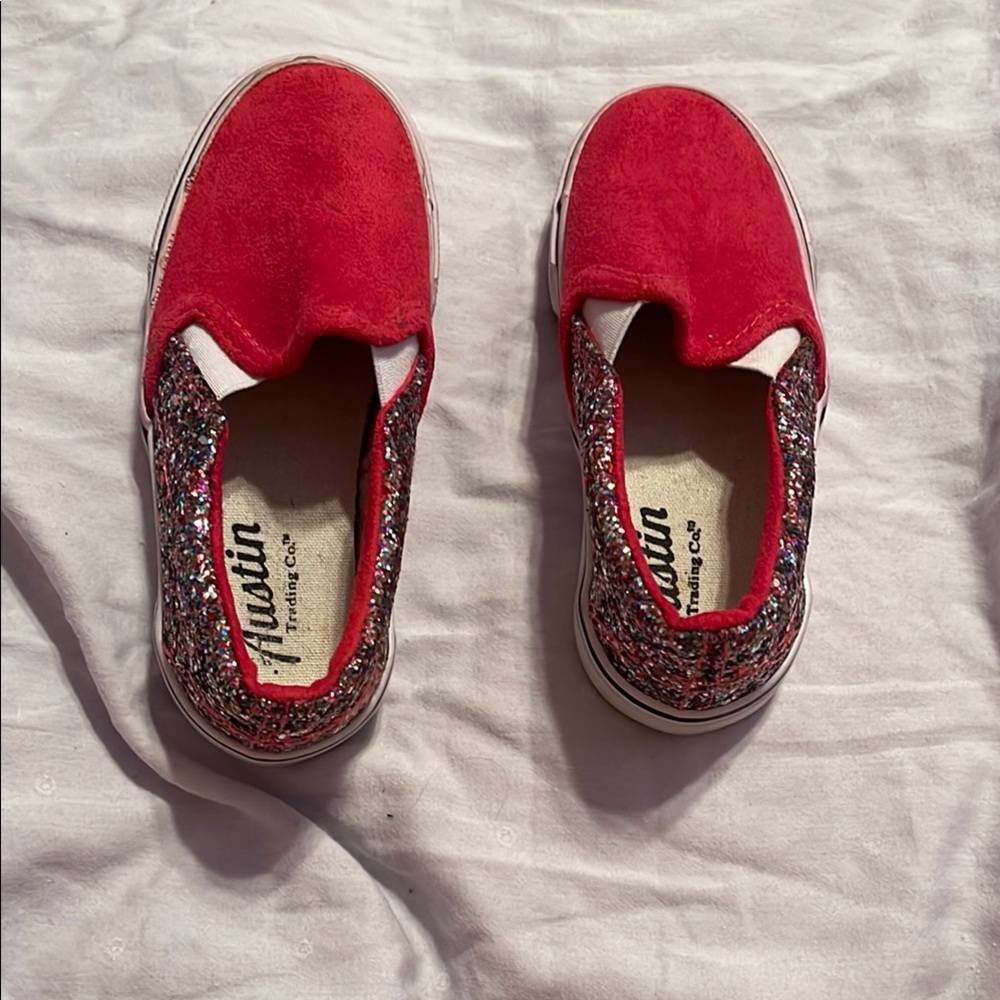 Pink Glitter Kids Sneakers